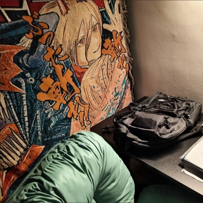 Anime Dragon Ball & One Piece Cotton Blanket – Casual Decorative Throw for Bed, Sofa, and Home Decor