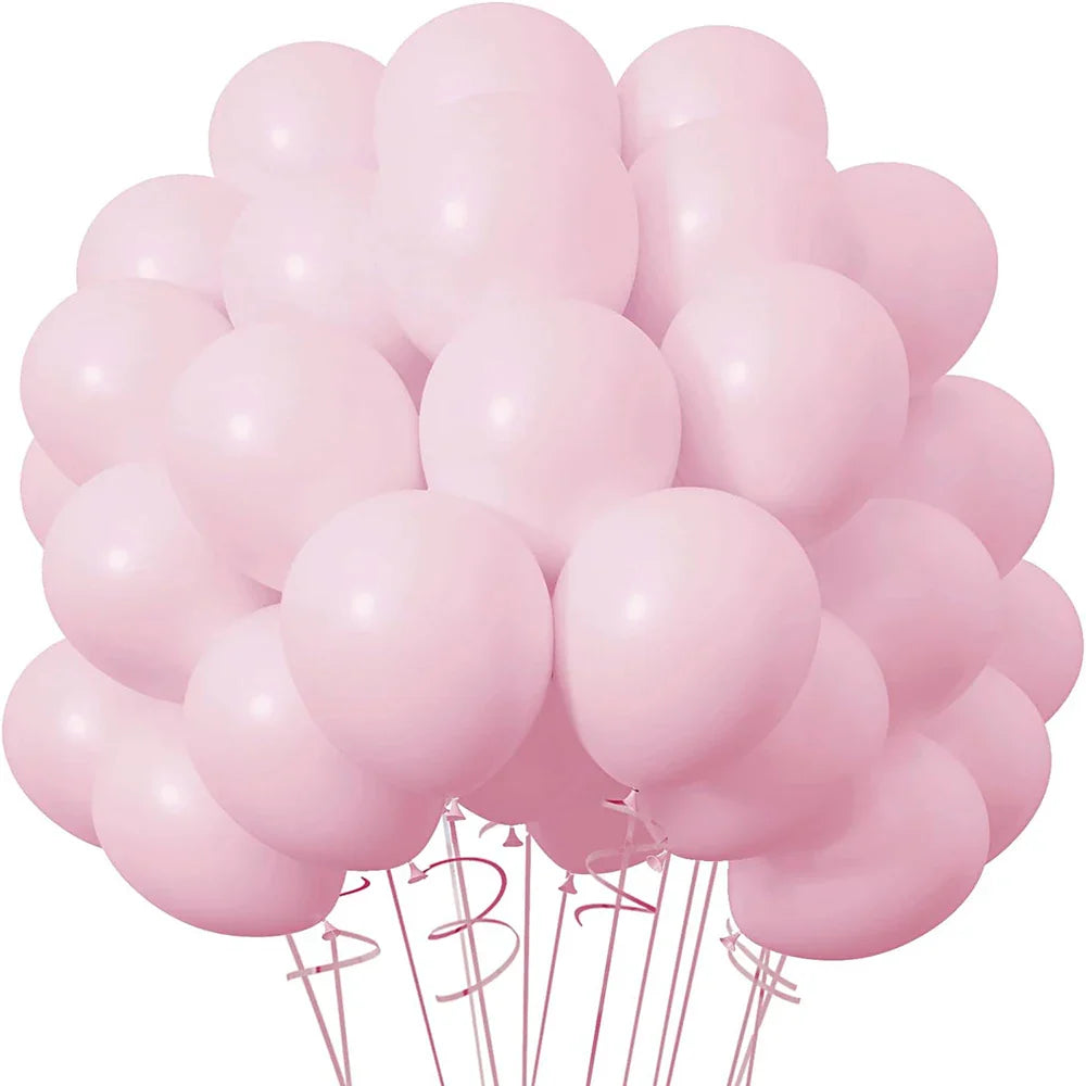 Baby Blue Latex Balloons Set (5–12 Inch, 10/20/30pcs) – Wedding, Baby Shower & Birthday Party Decorations in Mixed Colors