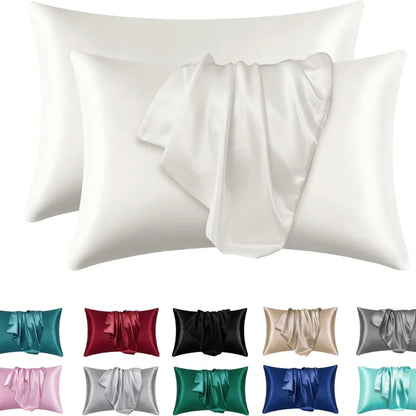 Boost Beauty Sleep Silky Satin Pillowcases - Cooling, Hair & Skin-Friendly, Easy-Care Sleep Essentials