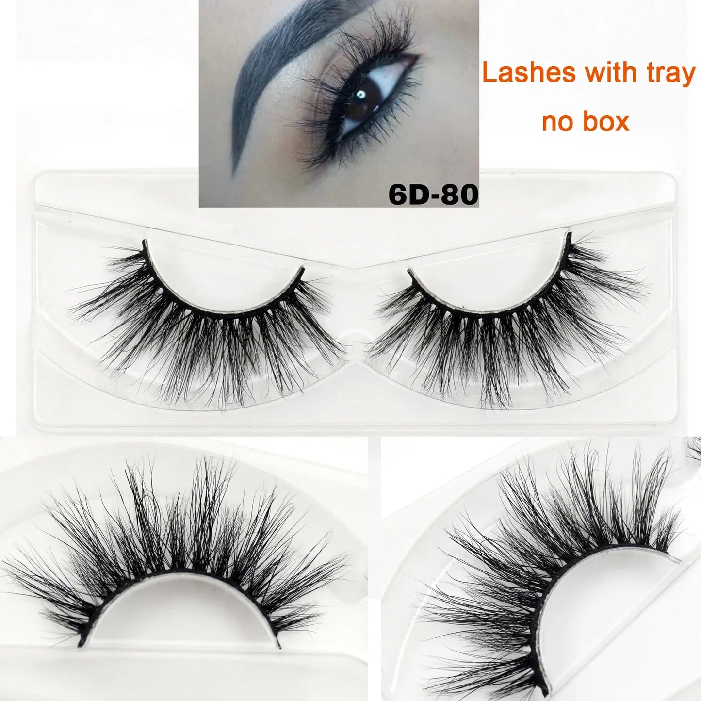 Visofree 3D Mink Eyelashes – 30/40/100 Pairs Handmade Full Strip Lashes with Tray, Cruelty-Free False Lashes for Makeup