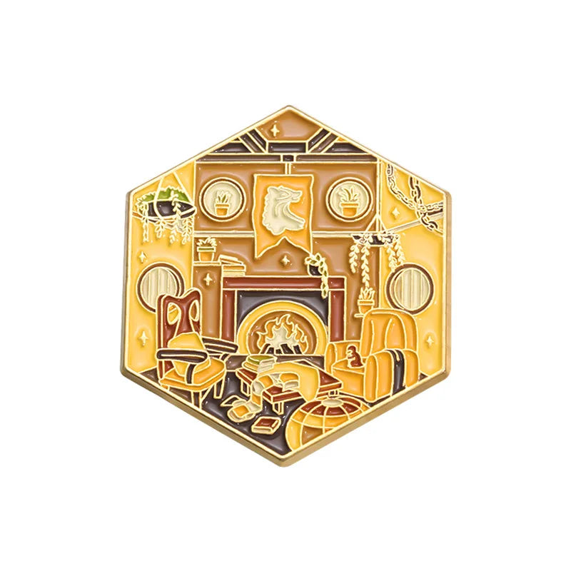 Geometric Color Film & TV Badge – Creative Magic School Room Brooch Accessory