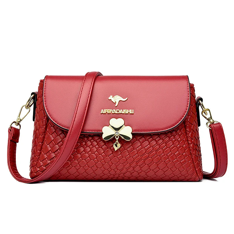 Luxury Women’s Designer Handbags – 2025 Soft Knitting Leather Crossbody Shoulder Bag