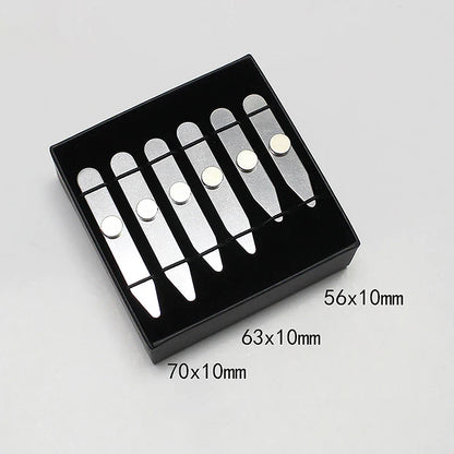 3 Size Stainless Steel Collar Stays for Men - Collar Support Inserts, Business Gift, Shirt Bone Stiffeners