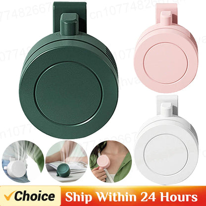 Portable Rechargeable Waist Fan – Wearable Mini Clip Belt Fan with 3 Speeds for Outdoor Work, Travel, Farming & Fishing