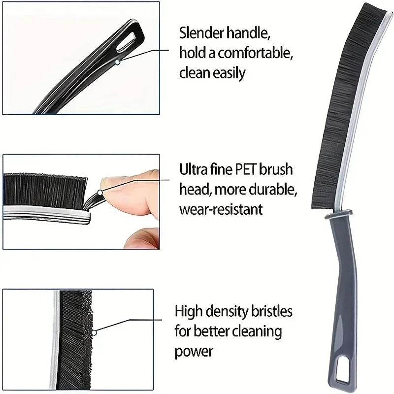 Window Cleaning Hand Brush – Hard-Bristled Brush for Home, Tile Joints, Crevices & Gap Cleaning Tools