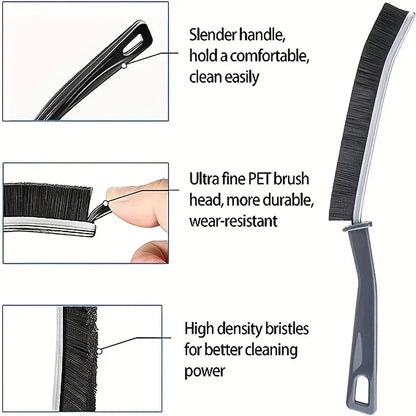 Window Cleaning Hand Brush – Hard-Bristled Brush for Home, Tile Joints, Crevices & Gap Cleaning Tools