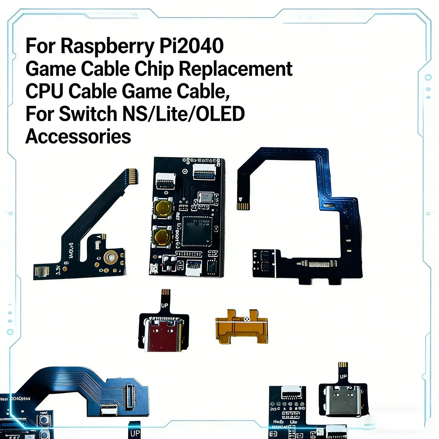 Neck Flex CPU Cable for RP2040 – Replacement Game Chip Cable for Switch Lite & OLED Accessories