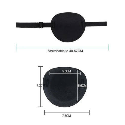 Adjustable Single Eye Patch – 3D Foam Breathable Eyeshade Medical Eye Mask for Strabismus & Amblyopia Training Therapy Use