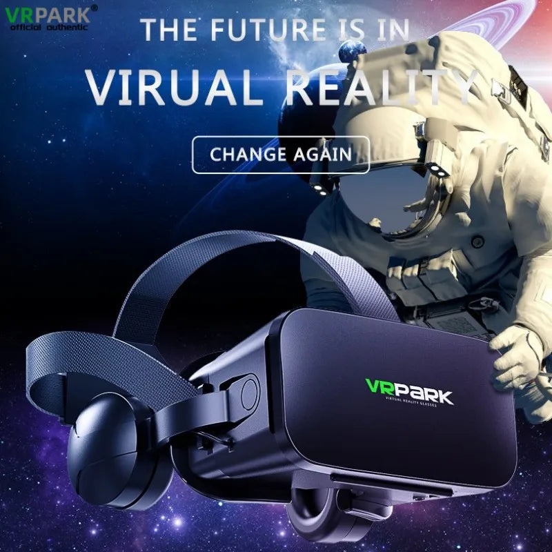Original J20 4K VR Headset - 3D Virtual Reality Glasses Box with Stereo & Rocker for iOS/Android Phones up to 6.7"