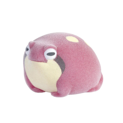 Yell World Capsule Toy – Kinako Mabushi Warabimochi Kawaii Pet Flocked Soft Squeeze Frog Figures