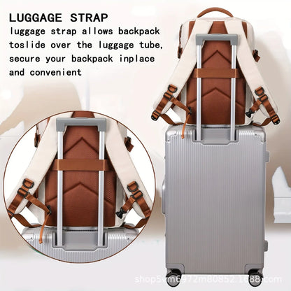 Expandable Business Laptop Backpack - Large Capacity Travel & Computer Bag for Men and Women