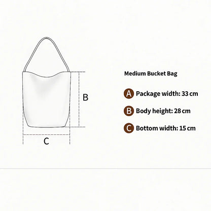 Women’s Simple Tote Bag — Fashion Satchel Sling Shoulder Bag, Large-Capacity Bucket Handbag for Shopping & Outdoor Use