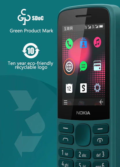 Nokia 215 4G Mobile Phone — Dual SIM, FM Radio, 1150mAh Standby, Feature Phone with Hebrew Keyboard, 100% Original