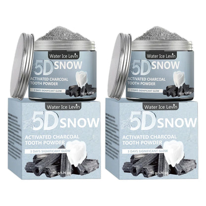 Bamboo Charcoal Teeth Whitening Powder - Natural Deep-Cleansing Powder for Fresh Breath & Daily Oral Care