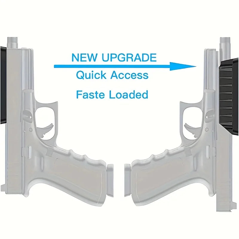 Magnetic Quick Draw Holster - Ultra Strong Concealed Mount Holder for Home, Wall & Desk Storage