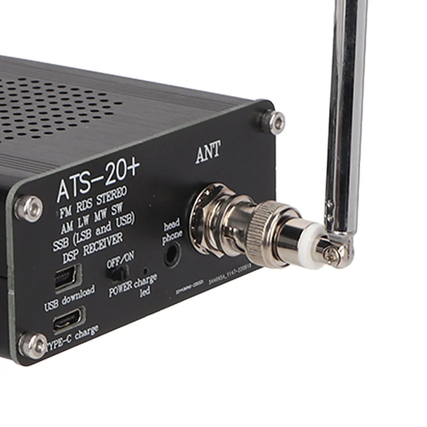 ATS-20+ Portable World Band Radio Receiver – Easy-to-Read Digital Display, Lightweight for Home & Outdoor Camping
