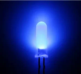 Highlight F5 14.5mm High-Intensity LED - 2-Pin Round Head DIP Light Emitting Diode in Red, True Green, Blue & Yellow