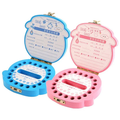 Colorful Baby Tooth Box - Multilingual Tooth Organizer & Souvenir Case | English, Spanish, French & More | Perfect Gift for Kids