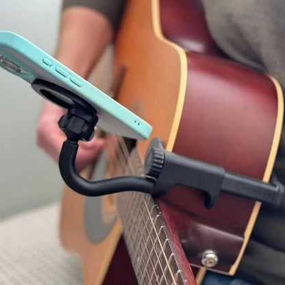 Adjustable Magnetic Guitar Phone Holder — Non-Slip Clip Stand for Stable Support