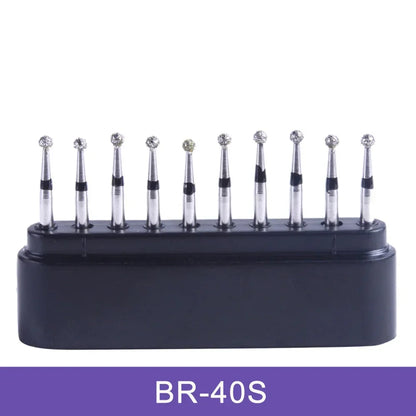 AZDENT Dental Diamond Burs Kit – Multiple Models with Black Storage Box for High-Speed Handpiece