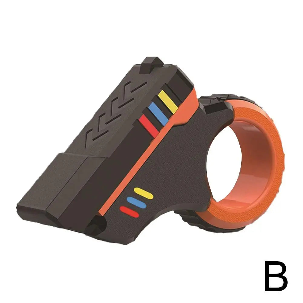 Rotary Finger Sliders Fidget Toy – Office Pressure Relief, 3D Printed Ratchet Finger Fidget with Textured Fingertip