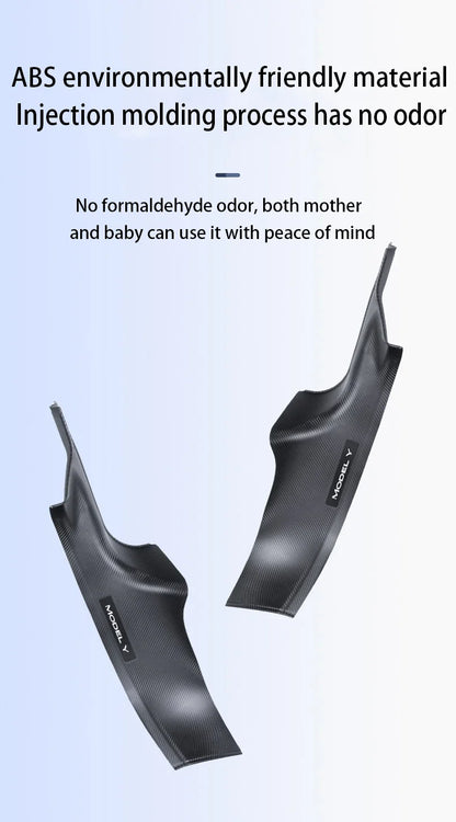 Tesla Model Y Juniper 2025+ Door Threshold Strips – ABS Anti-Scratch & Dirt-Resistant Interior Accessories for Front & Rear Doors