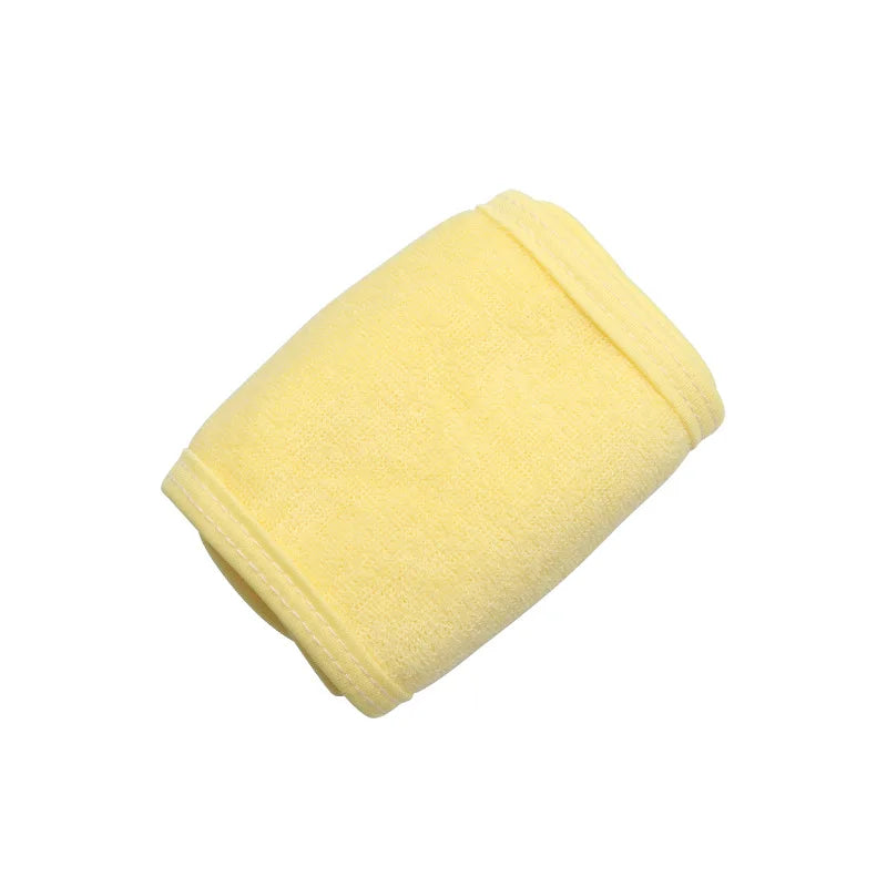 1pc Adjustable Makeup Hairband – Terry Cloth Spa Facial Headband with Magic Tape, Stretchy Eyelash Extension & Skincare Head Wrap