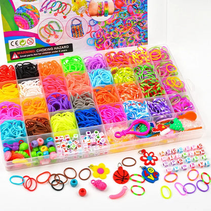 Creative Rainbow Loom Bands Set – Colorful DIY Rubber Bracelet Making Kit for Girls’ Crafts & Birthday Gifts