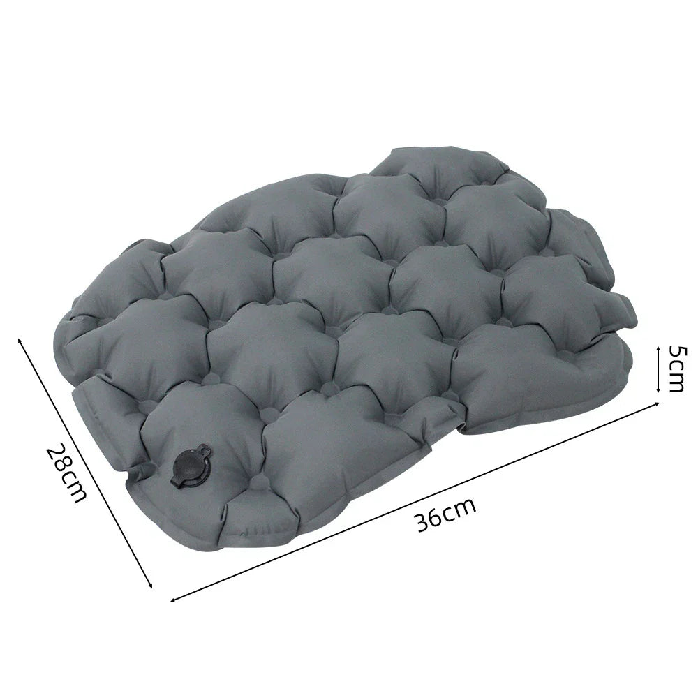 Inflatable Seat Cushion 36x28cm Portable Outdoor Camping Hiking Travel Chair Pad Lightweight Comfortable Inflatable Sitting Mat