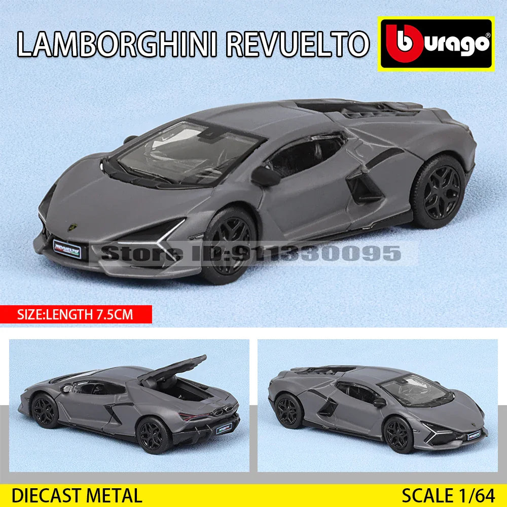 Bburago 1:64 Car Model Collection — Golf GT 2017, Mustang Shelby GT500, Ferrari, Benz & Volkswagen, Kids Xmas Gift Toys for Boys