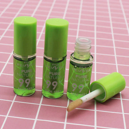 Natural Aloe Essence Lip Gloss – Moisturizing, Color-Changing, Waterproof & Long-Lasting Lip Care Lipstick