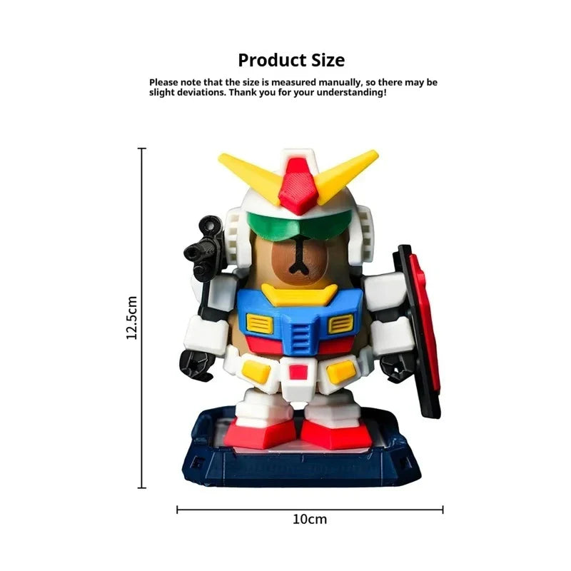 Cartoon Capibara Magnetic Mecha Armor Doll – Handmade Collectible Action Figure Toy, Creative Game Decoration