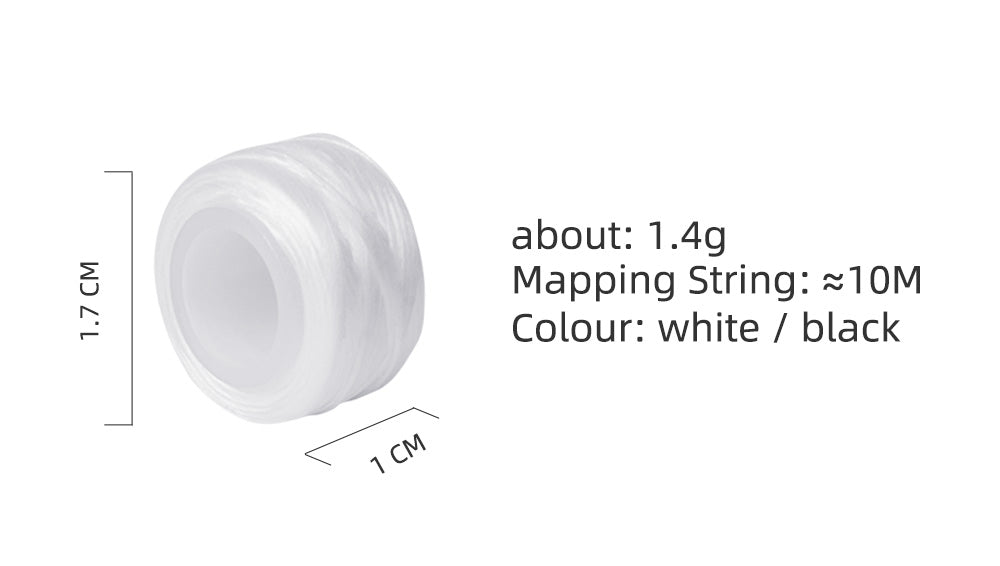 10m Pre-Inked Mapping String for Eyebrows – Microblading & PMU Marker Thread in Box for Tattoo Brow Mapping