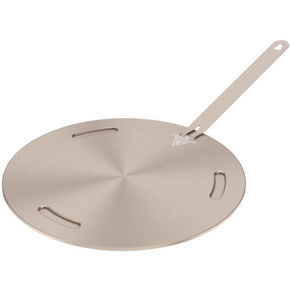 Portable Heat Conduction Plate for Gas Stove - Stainless Steel Induction Adapter with Removable Handle