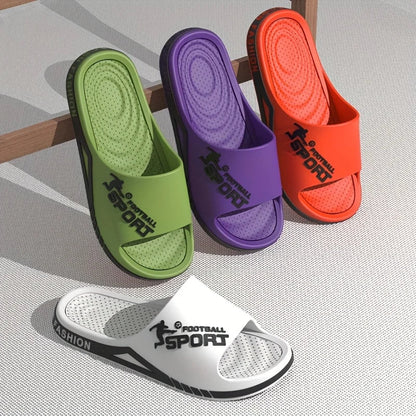 2025 Men’s Summer Slippers – Soft PVC Outdoor Sports Sandals, Thick Anti-Slip Cool Beach & Home Slides