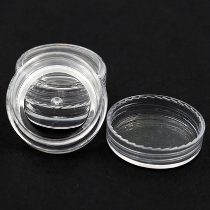 10/20/30/50PCS Empty Refillable Plastic Cosmetic Jars – Small Round Bead & Jewelry Storage Containers Portable Travel Bottles