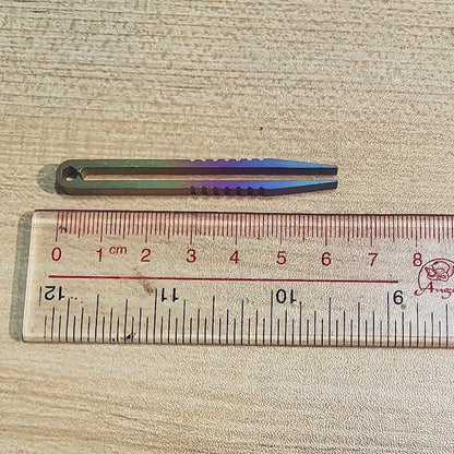 Titanium TC4 Clip Tweezers – Multipurpose EDC Pocket Tool for Outdoor, Camp & Maintenance | 6 Colors