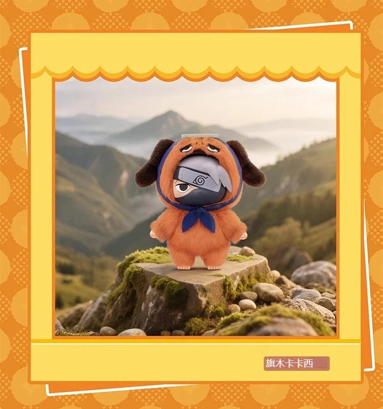 Naruto Series Blind Box Figures — Itachi, Sasuke, Kakashi & Gaara Plush Pendant Collectible Toy, Trendy Birthday Gift