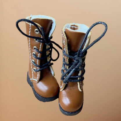 Tilda 3.2cm Doll Boots — 1/6 Mini Leather Shoes for Blythe, Azone & BJD Dolls