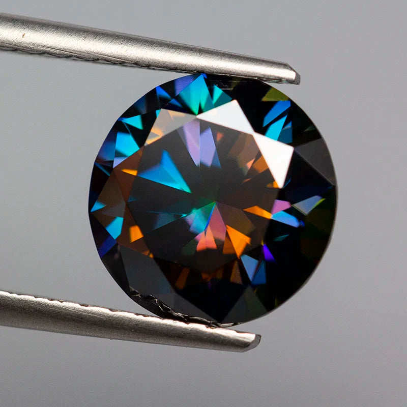 Rainbow Purple VVS1 Moissanite Diamond 0.1–5.0ct Loose Stone with GRA Certificate & Tester Pass