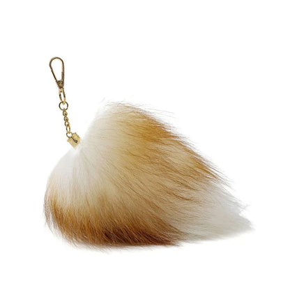 New Fashion Wolf Tail Fur Keychain – Unisex Car Keyring & Bag Charm Accessory Gift