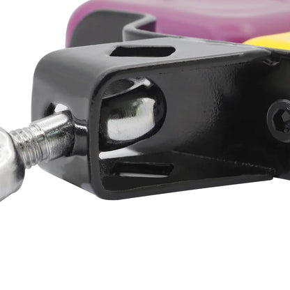 Double Sambago Bell: Latin Music Cowbell with High and Low Sound - Yellow Purple Knocker Drum Percussion Instrument Accessories