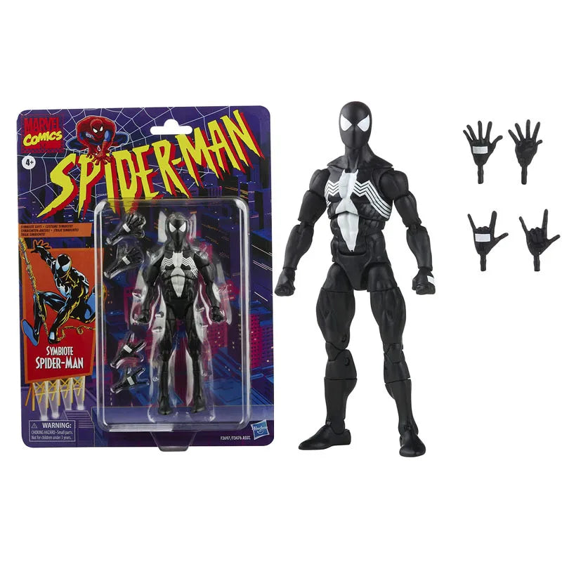 Hasbro Spider-Man 2099 Miguel O’Hara Action Figure — Legends Venom & Deadpool, Change Face Statue Model Doll Toy Gift for Kids