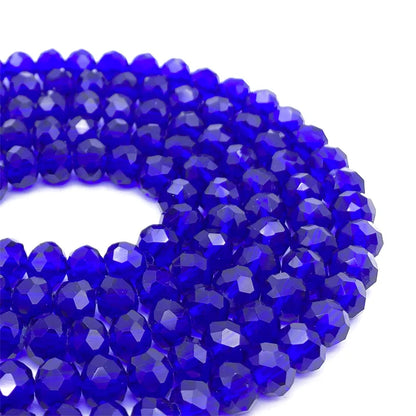 Faceted Crystal Glass Beads 2-8mm Loose Spacer Beads for DIY Jewelry Making Bracelets & Earrings