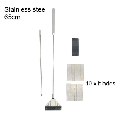Aquarium Algae Remover Scraper – Aluminum Alloy Stainless Steel Blade Fish Tank Glass Cleaner Tool for Water Plant and Glass Cleaning Accessories