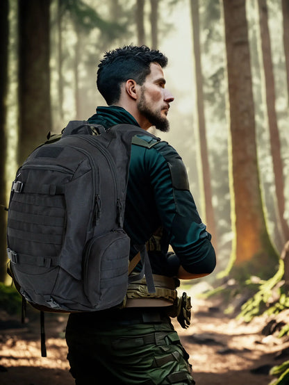 45L Waterproof Tactical Backpack – Outdoor Fishing, Hunting, Hiking & Camping Rucksack