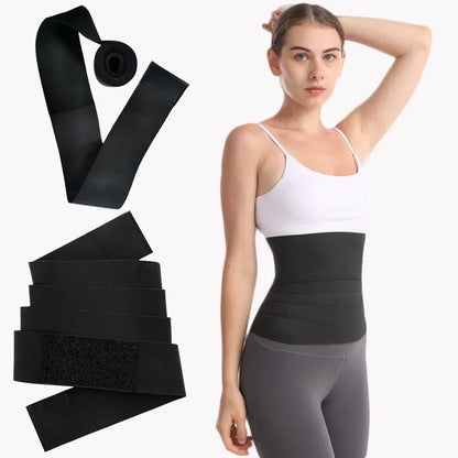 Postpartum Waist Trainer: Women's Waist Bandage Wrap Trimmer Belt - Tummy Control Shapewear for Slimming and Fat Burning