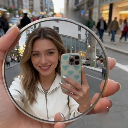 Portable Selfie Convex Mirror - Wide-Angle Back Camera Mirror for Phone Photography & Vlogging, 7.5cm/9.5cm