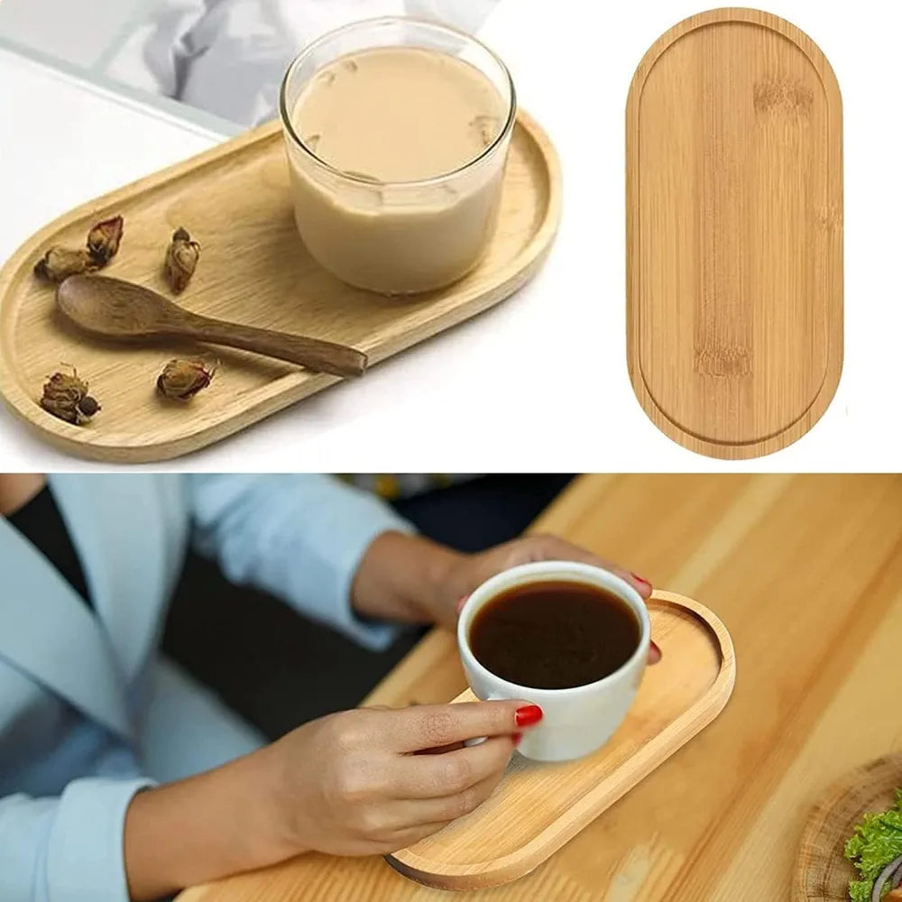 Bamboo Storage Tray – Wooden Bathroom Organizer for Shampoo, Body Wash & Toiletries, Multi-Function Countertop Accessory