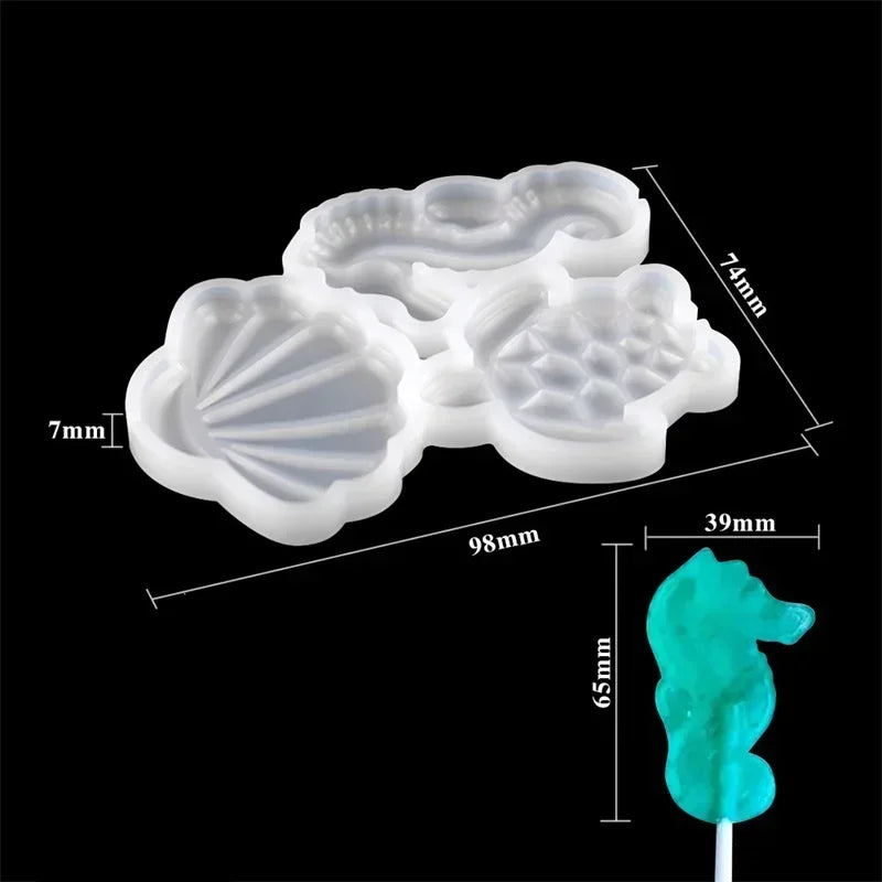 Halloween & Christmas Silicone Lollipop Mold – Pumpkin, Ghost & Elk Shape Candy, Chocolate, Cheese & Cake Decorating Tool